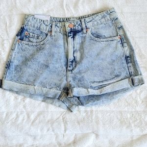 Garage Denim Mom Shorts Ali Blue Size 9
